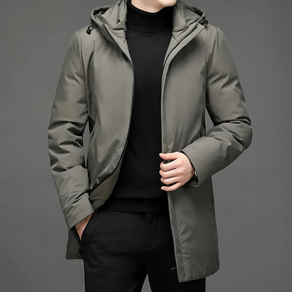 Men’s Waterproof Shell Jacket | Lightweight Hooded Raincoat | Windbreaker for Transitional Weather