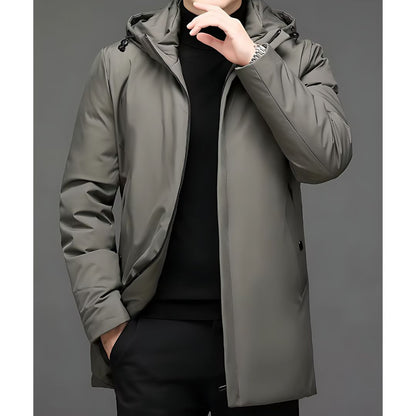 Men’s Waterproof Shell Jacket | Lightweight Hooded Raincoat | Windbreaker for Transitional Weather