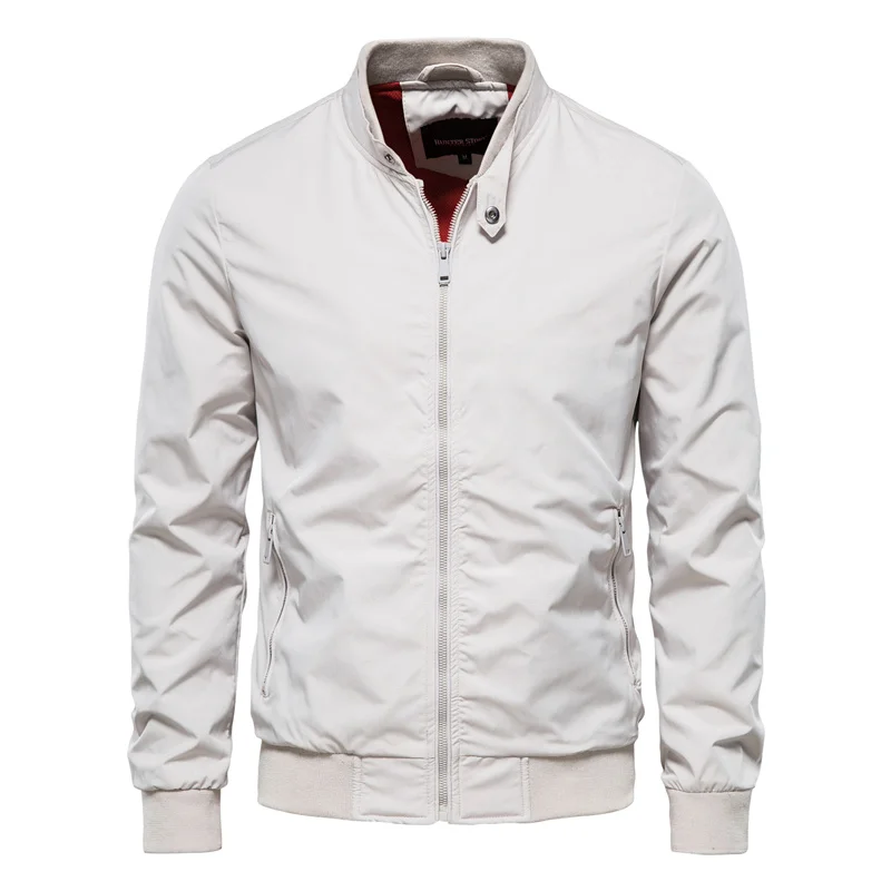 Men’s Lightweight Bomber Jacket | Ribbed Cuffs & Collar | Water-Resistant Windbreaker