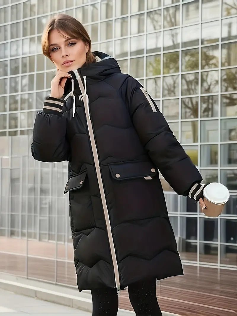 Long Puffer Coat with Hood | Ultra-Warm Insulation | Winter Essential | Water-Resistant