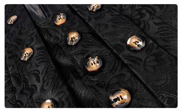 Men’s Velvet Gothic Tailcoat | Vintage Steampunk Jacket | Double-Breasted Formalwear