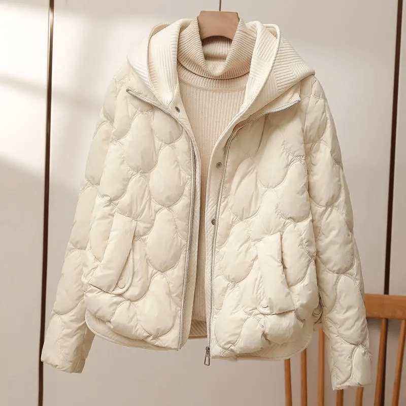 Quilted Hooded Jacket | Lightweight & Cosy | Water-Resistant Polyester | Casual Outerwear