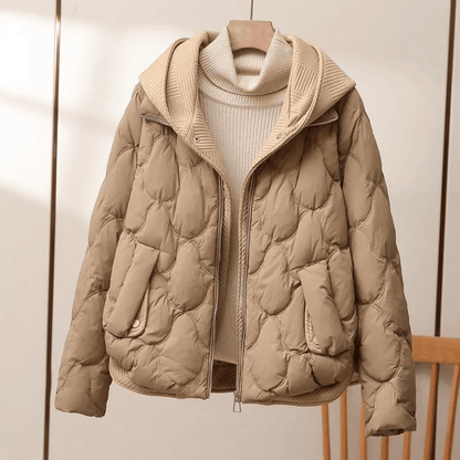 Quilted Hooded Jacket | Lightweight & Cosy | Water-Resistant Polyester | Casual Outerwear