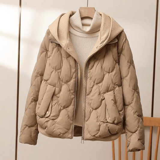 Quilted Hooded Jacket | Lightweight & Cosy | Water-Resistant Polyester | Casual Outerwear