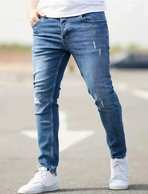 Men's Classic Slim Fit Jeans | Stretch Denim | Everyday Light Wash