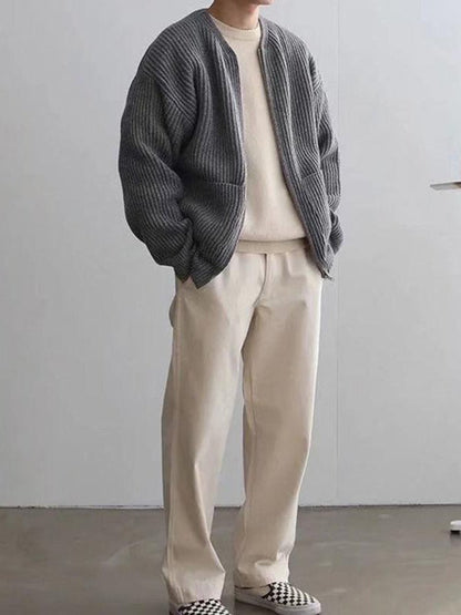 Ribbed Open-Front Cardigan | Minimalist Design | Comfortable and Stylish