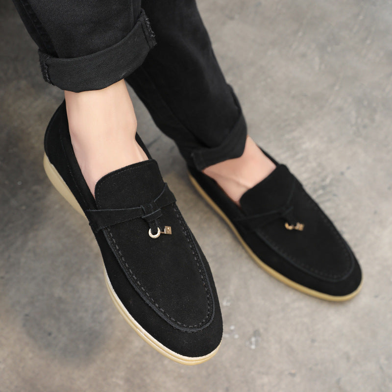 Men’s Faux Suede Tassel Loafers | Slip-On Dress Shoes | Lightweight Cushioned Sole