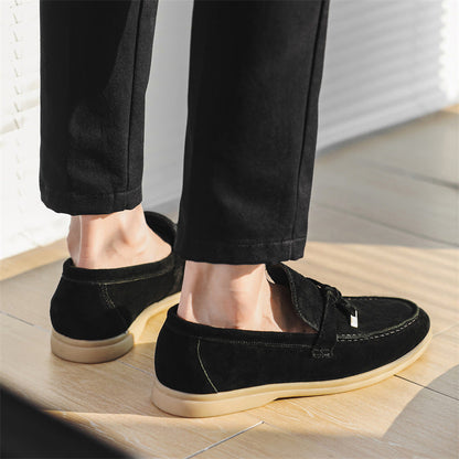 Men’s Faux Suede Tassel Loafers | Slip-On Dress Shoes | Lightweight Cushioned Sole