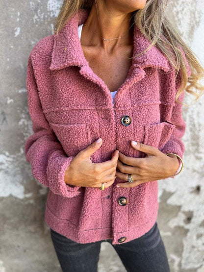 Oversized Fleece Jacket | Soft and Cozy | Button-Up Style