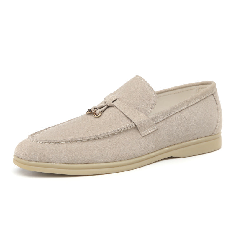 Men’s Faux Suede Tassel Loafers | Slip-On Dress Shoes | Lightweight Cushioned Sole
