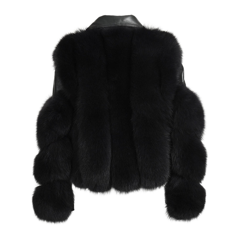 Faux Fur Biker Jacket | Luxe Layering Piece | Belted Design | Winter Glam