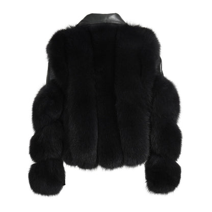 Faux Fur Biker Jacket | Luxe Layering Piece | Belted Design | Winter Glam