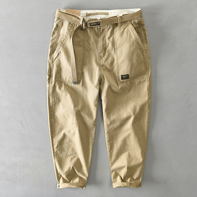 Men’s Drawstring Utility Shorts | Relaxed Fit Twill Shorts | Everyday Streetwear Bottoms