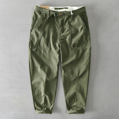 Men’s Drawstring Utility Shorts | Relaxed Fit Twill Shorts | Everyday Streetwear Bottoms