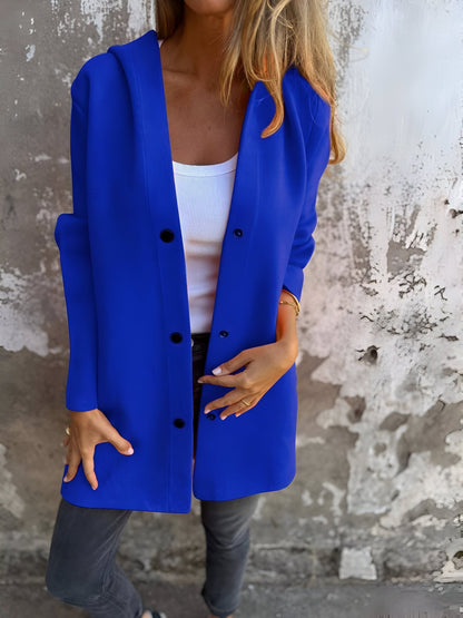 Hooded Open-Front Cardigan | Relaxed Fit | Cozy Layering Essential