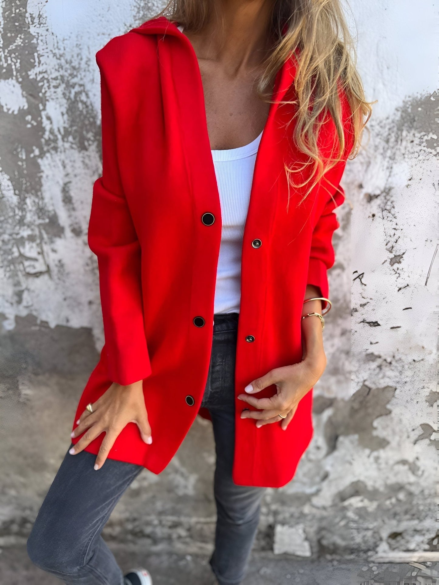 Hooded Open-Front Cardigan | Relaxed Fit | Cozy Layering Essential