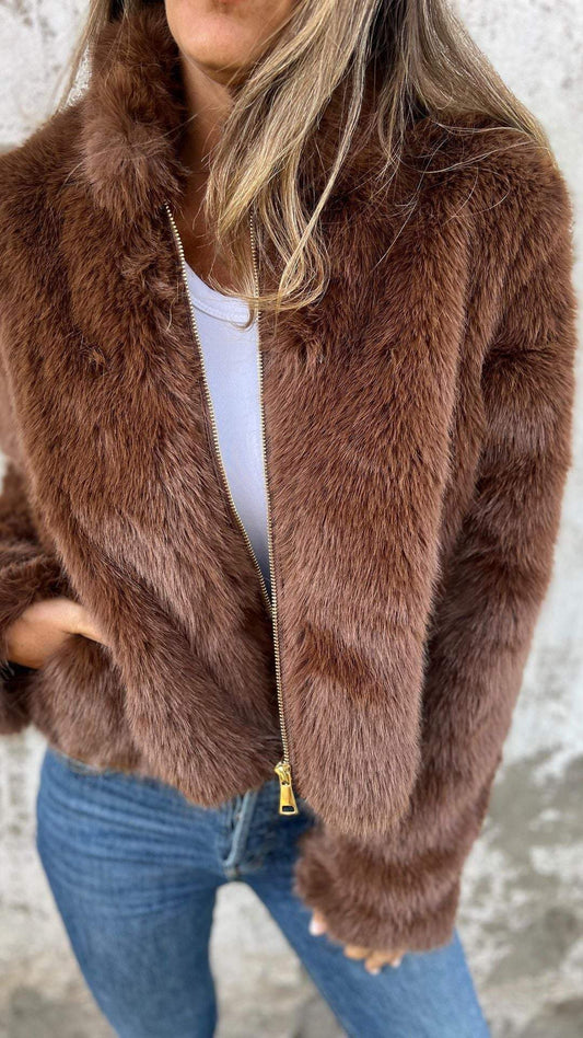 Plush Zip Jacket | Soft Touch | Cozy Cold-Season Layer