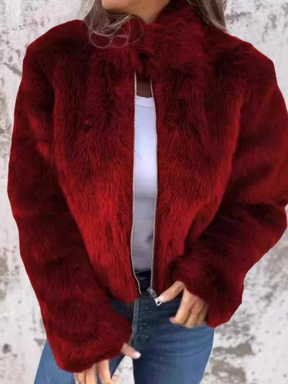 Plush Zip Jacket | Soft Touch | Cozy Cold-Season Layer