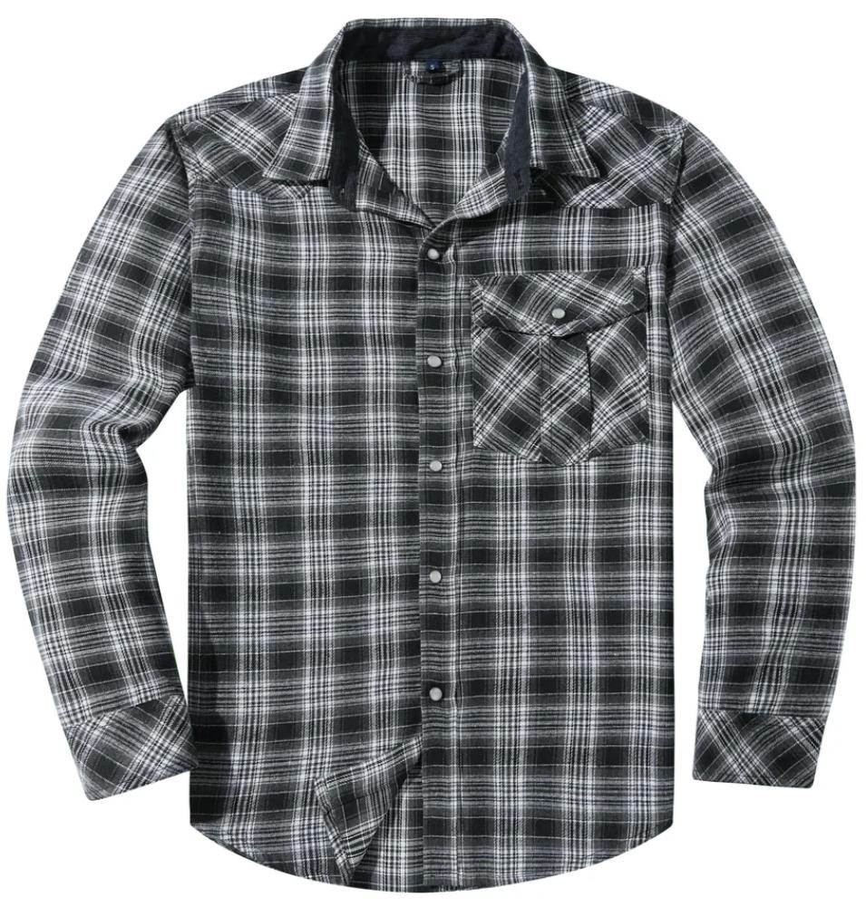 Men’s Flannel Plaid Shirt | Button-Up | Casual Layering Essential