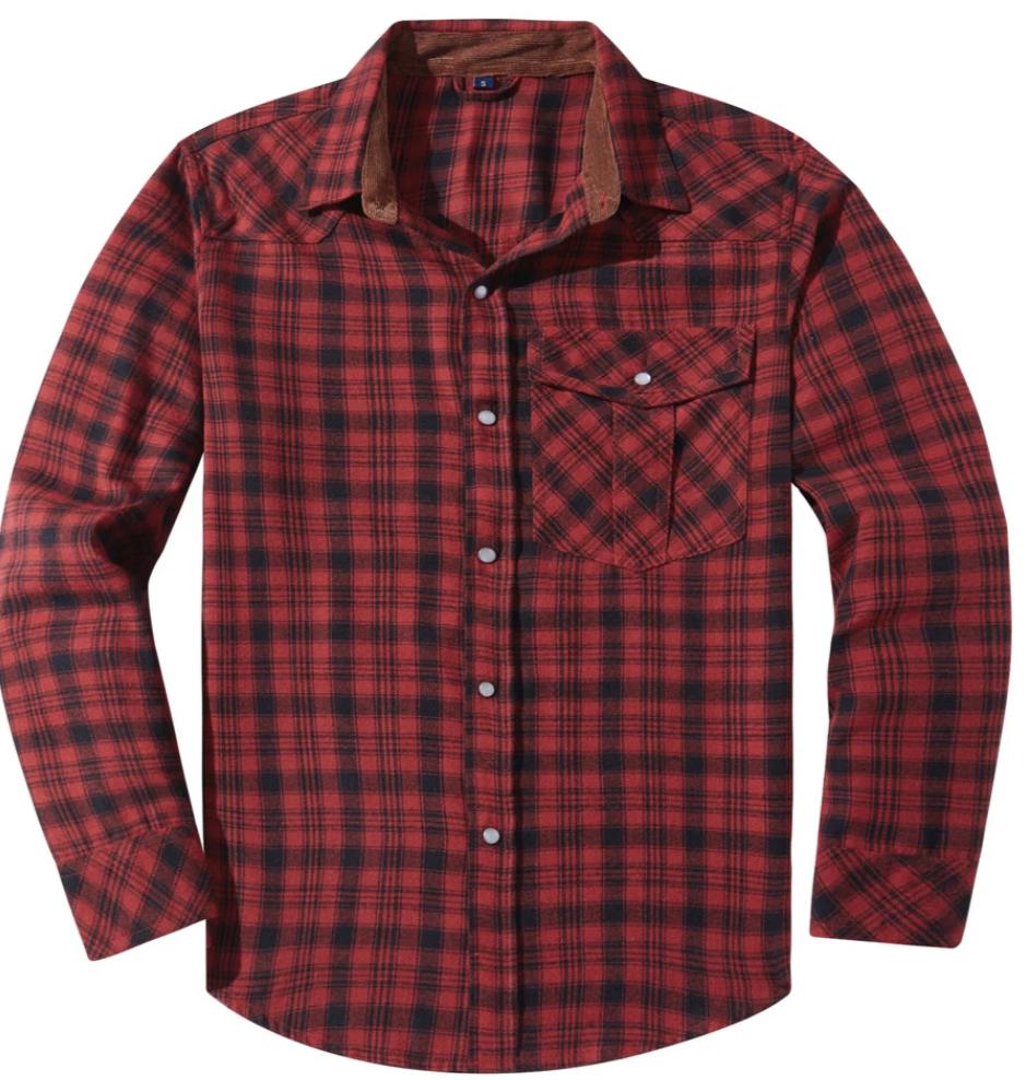 Men’s Flannel Plaid Shirt | Button-Up | Casual Layering Essential