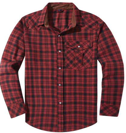 Men’s Flannel Plaid Shirt | Button-Up | Casual Layering Essential