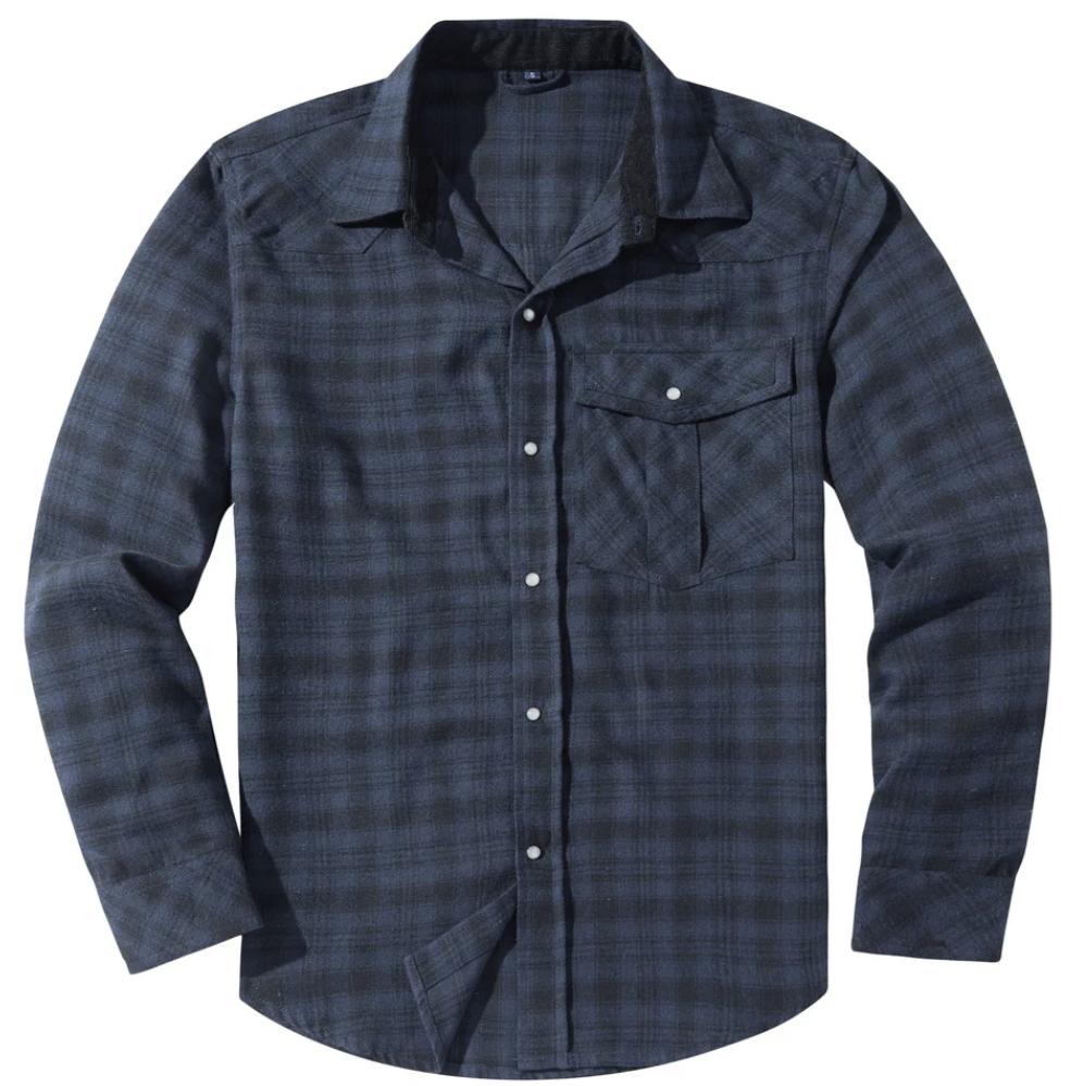 Men’s Flannel Plaid Shirt | Button-Up | Casual Layering Essential