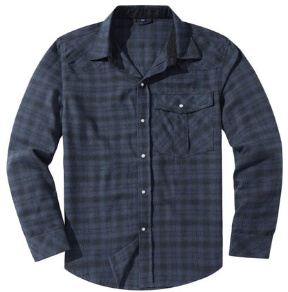 Men’s Flannel Plaid Shirt | Button-Up | Casual Layering Essential