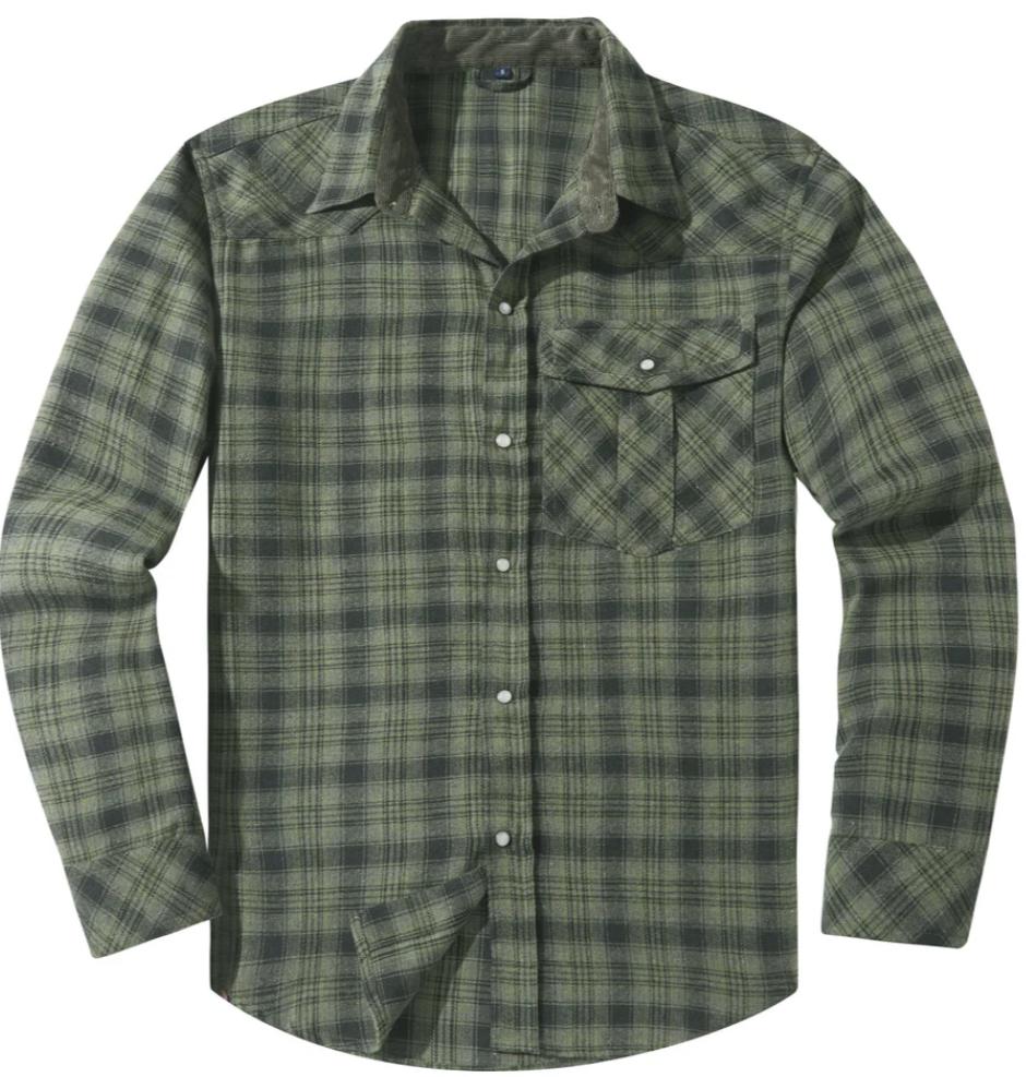 Men’s Flannel Plaid Shirt | Button-Up | Casual Layering Essential