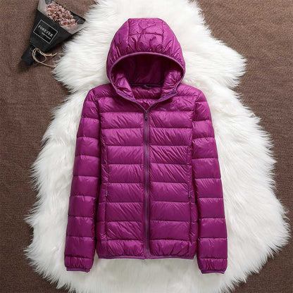 Lightweight Hooded Puffer Jacket | Quilted Insulation | Packable Warmth