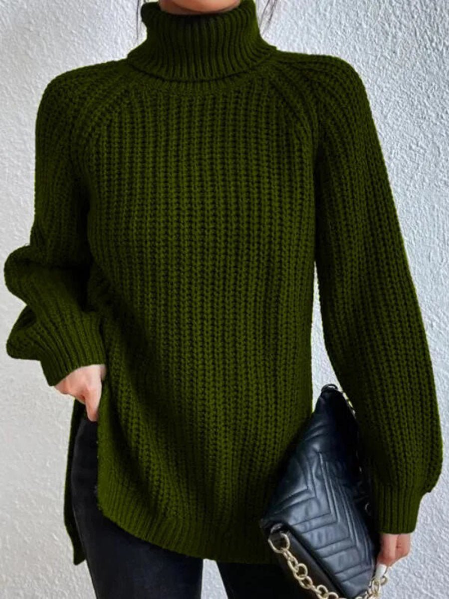 Chunky Knit Turtleneck Sweater | 100% mohair | Relaxed Fit | Cozy Winter Wear