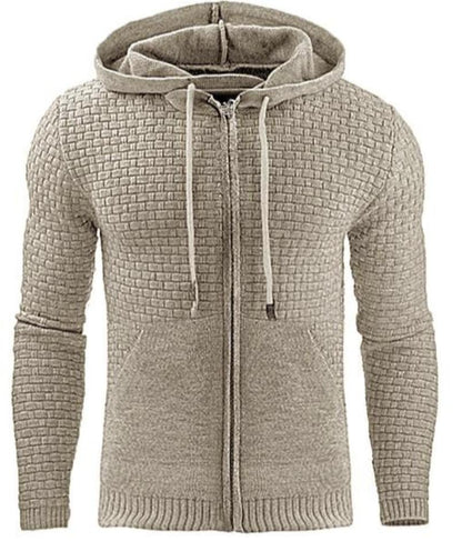 Men’s Zip Hoodie | Textured Knit | Casual Layering Canada