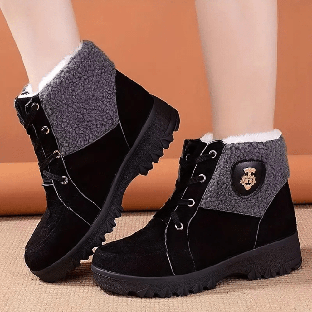 Women’s Winter Ankle Boots | Warm Fur Lining & Anti-Slip Sole | Casual Comfort