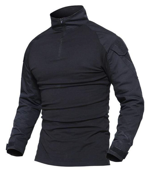 Men’s Tactical Quarter-Zip Pullover | Lightweight Training Top | Outdoor Activewear