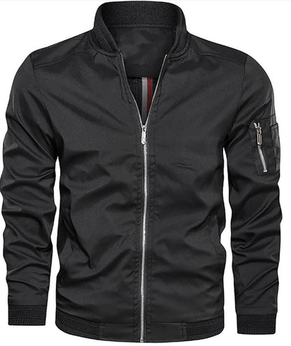 Men’s Lightweight Bomber Jacket | Zip-Up Casual Streetwear