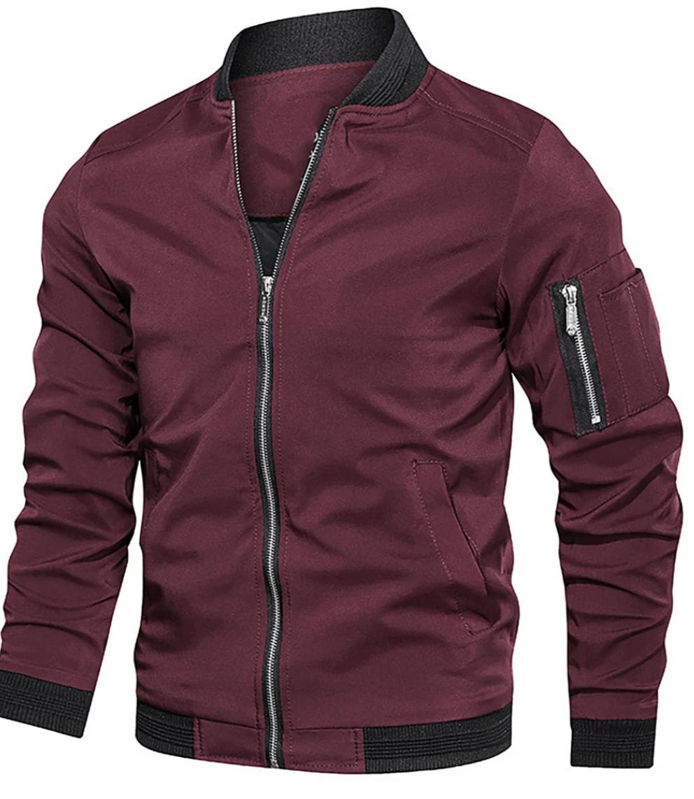 Men’s Lightweight Bomber Jacket | Zip-Up Casual Streetwear