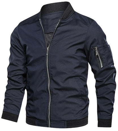 Men’s Lightweight Bomber Jacket | Zip-Up Casual Streetwear