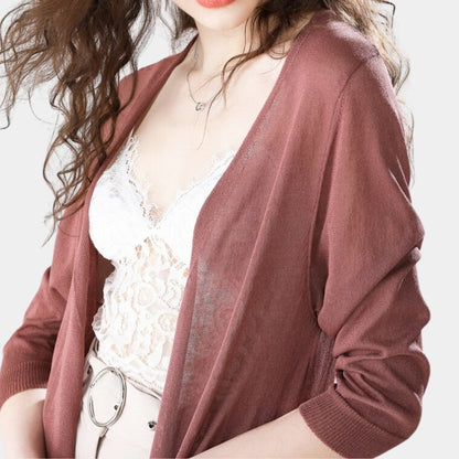 Lightweight Drape Cardigan | Open-Front Design | Soft Modal Blend | Elegant Everyday Layer