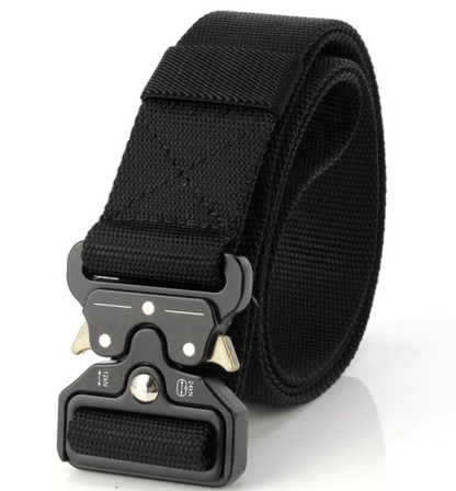 Men’s Tactical Belt | Heavy-Duty Nylon Webbing | Adjustable Quick-Release Buckle
