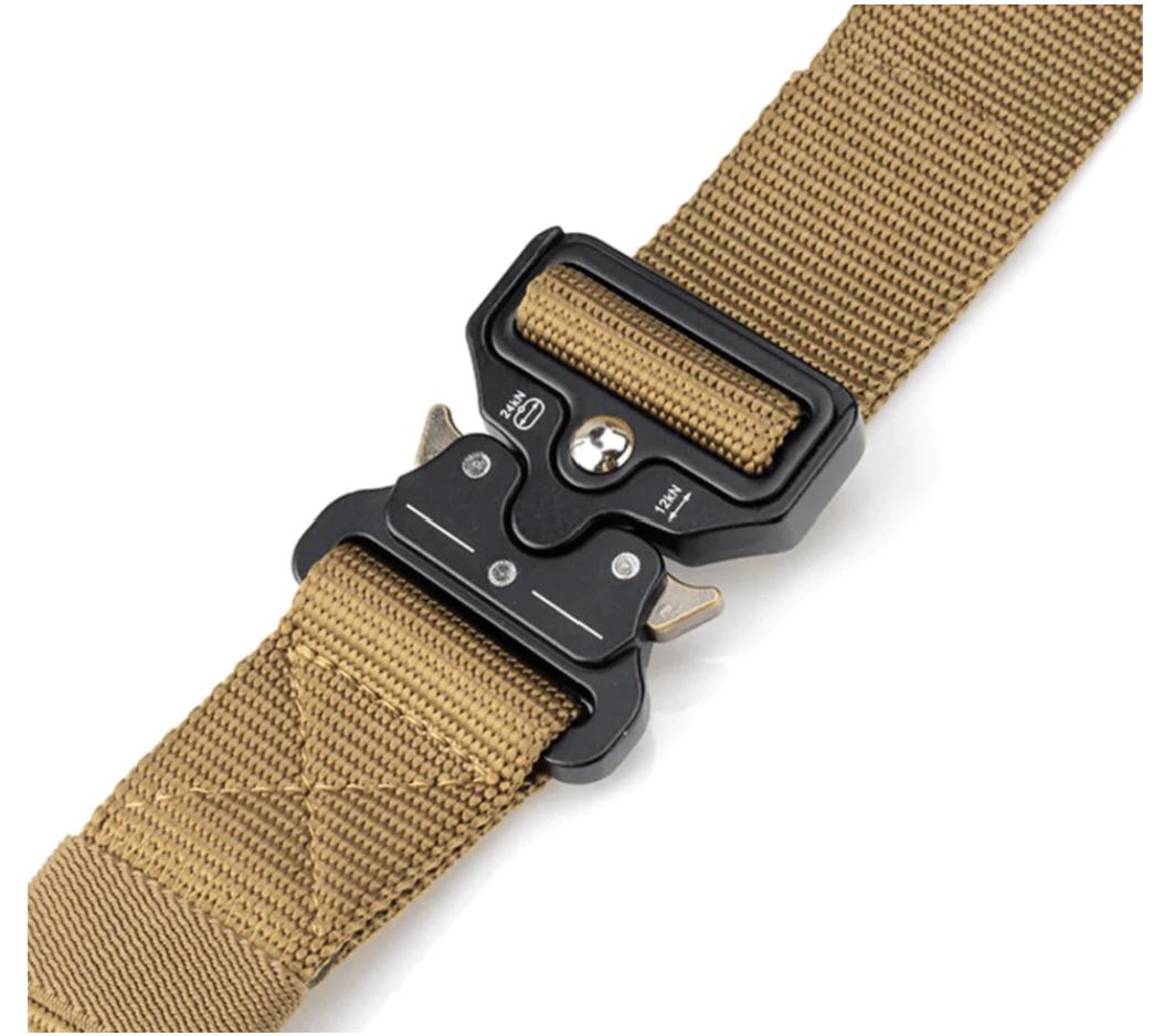 Men’s Tactical Belt | Heavy-Duty Nylon Webbing | Adjustable Quick-Release Buckle