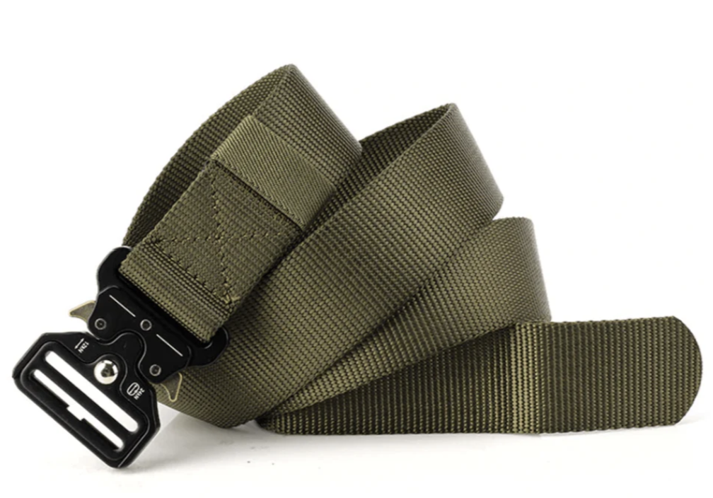 Men’s Tactical Belt | Heavy-Duty Nylon Webbing | Adjustable Quick-Release Buckle