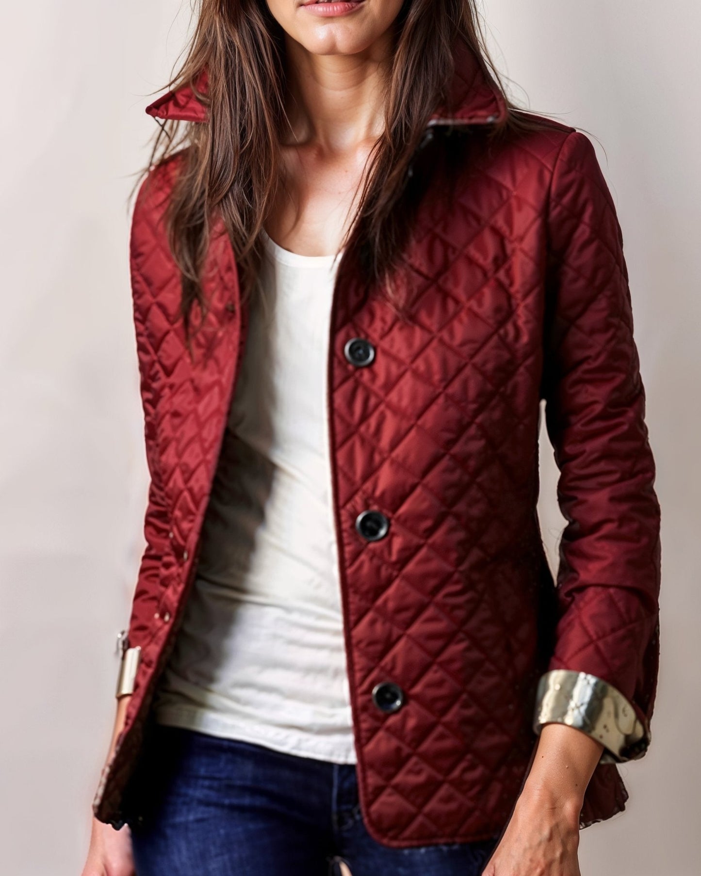 Quilted Lightweight Jacket | Tailored Fit | Transitional Layer