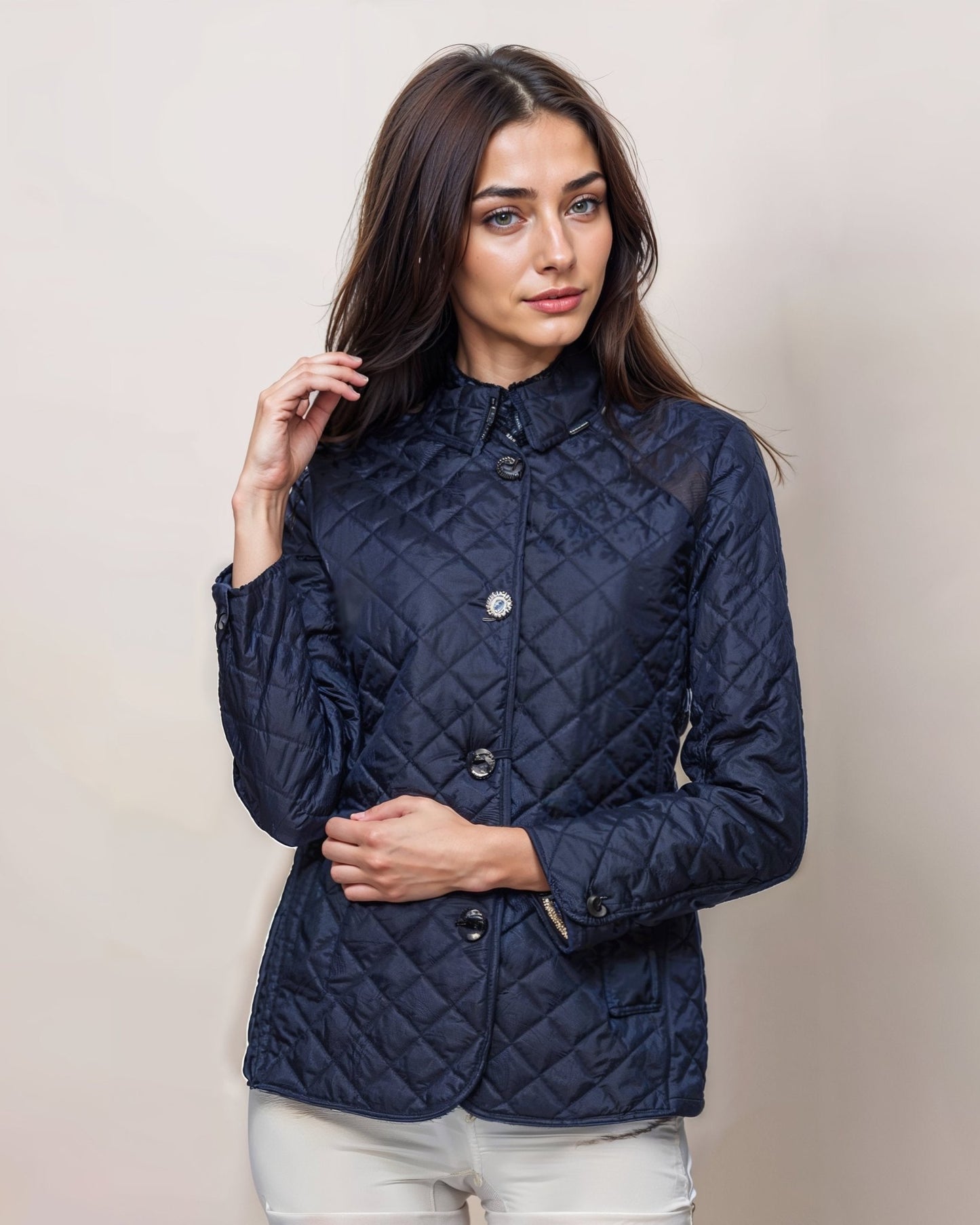 Quilted Lightweight Jacket | Tailored Fit | Transitional Layer