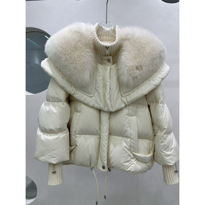 Faux Fur Trim Puffer Jacket | Luxe Winter Warmth | Short Quilted Design | Cold-Weather Essential