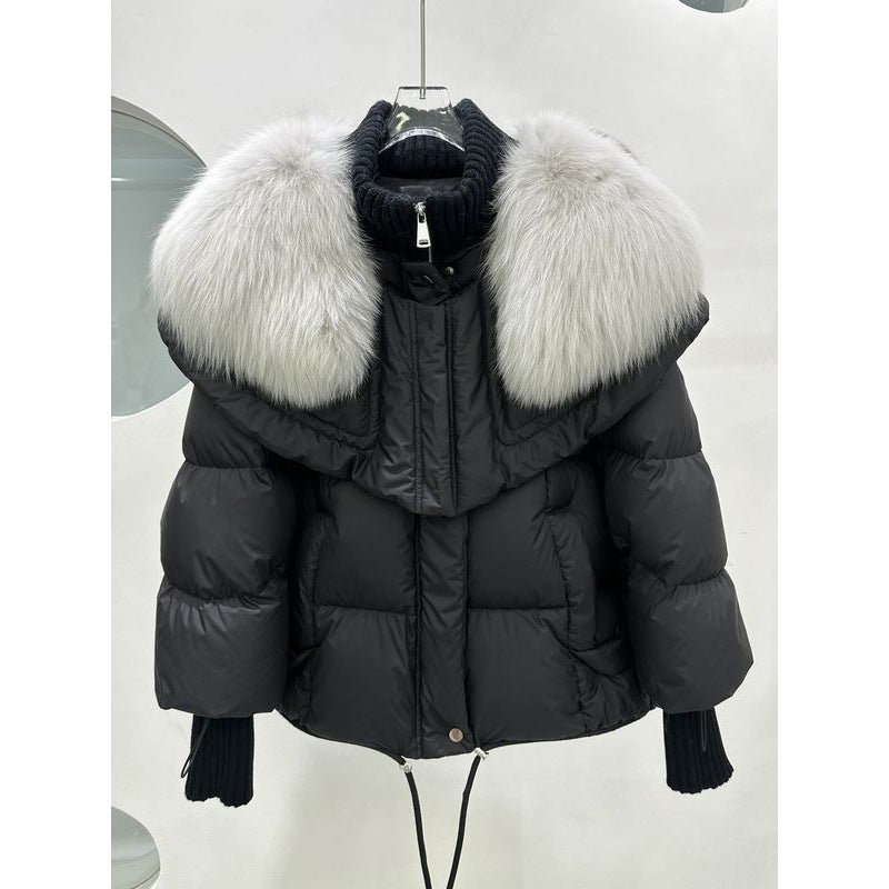 Faux Fur Trim Puffer Jacket | Luxe Winter Warmth | Short Quilted Design | Cold-Weather Essential