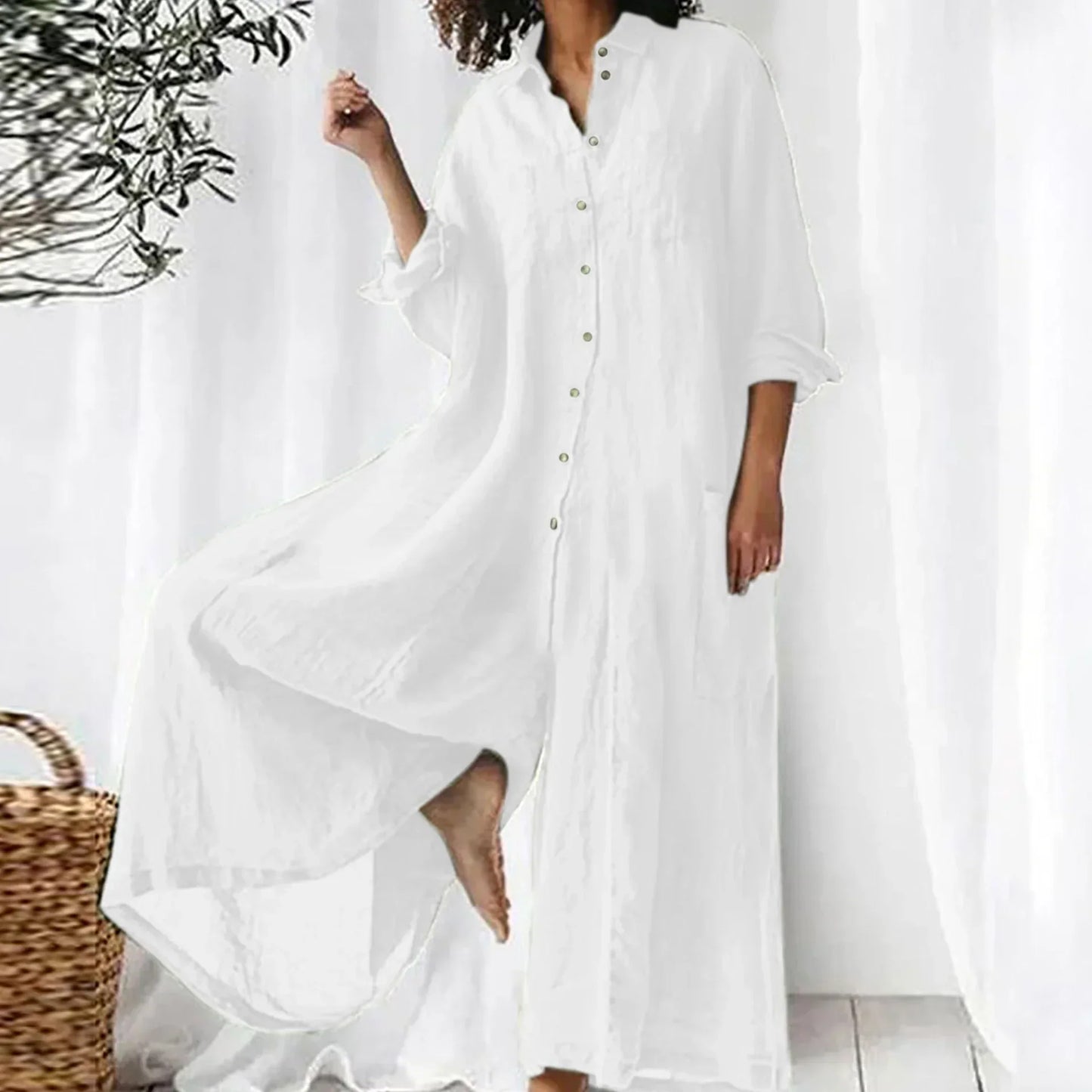 Wide-Leg Smocked Jumpsuit | Lightweight Rayon | Casual One-Piece