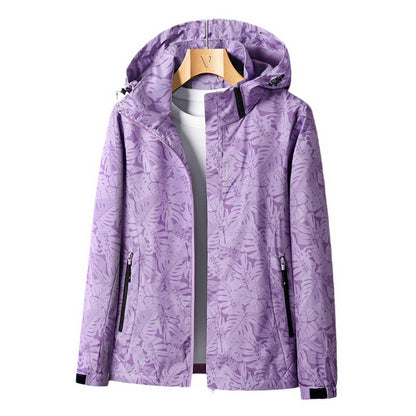 Lightweight Hooded Jacket | Embossed Texture Zip-Up | Spring Layering Essential