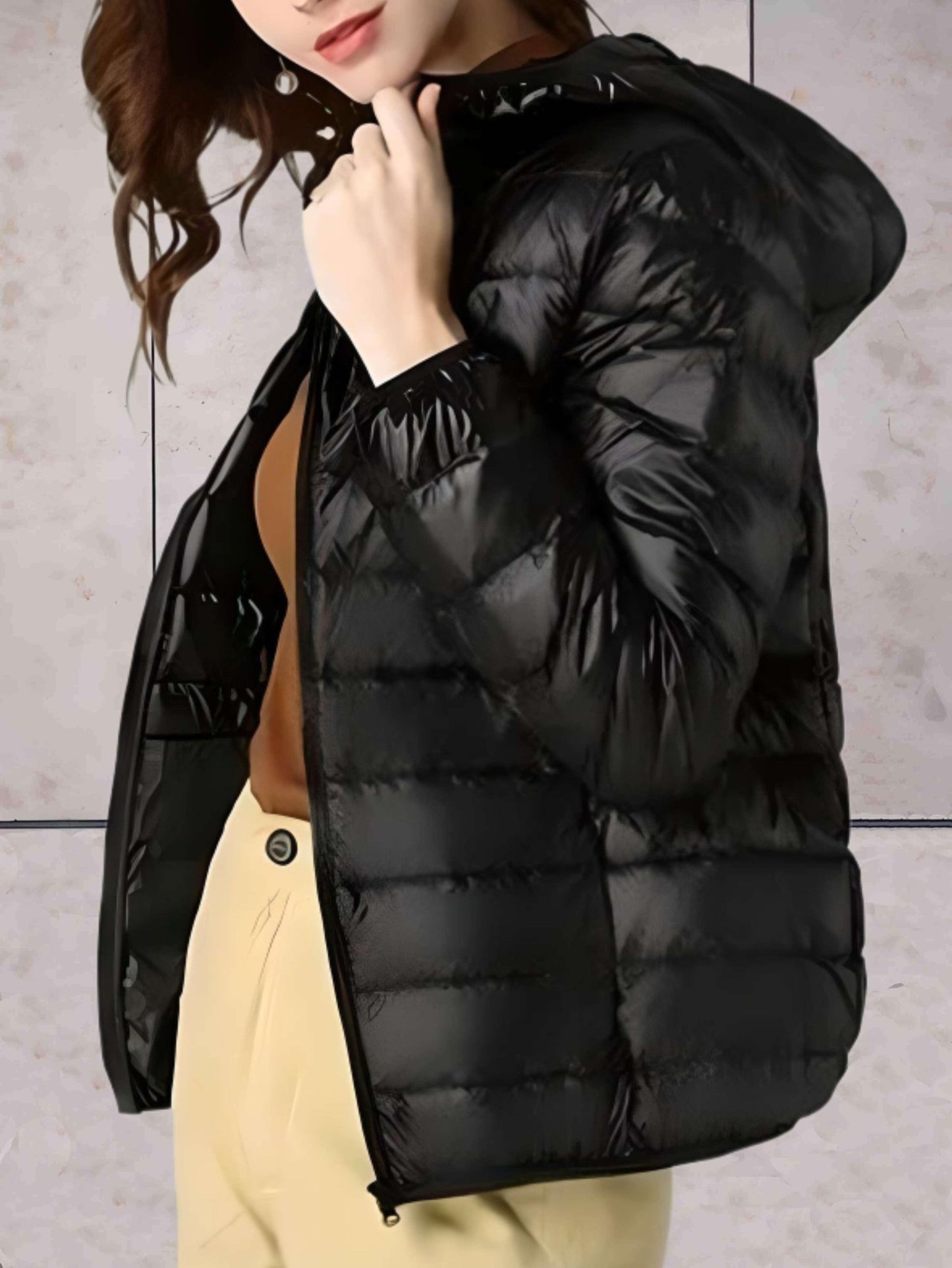 Lightweight Hooded Puffer Jacket | Packable Design | Winter Warmth | Casual Everyday Wear