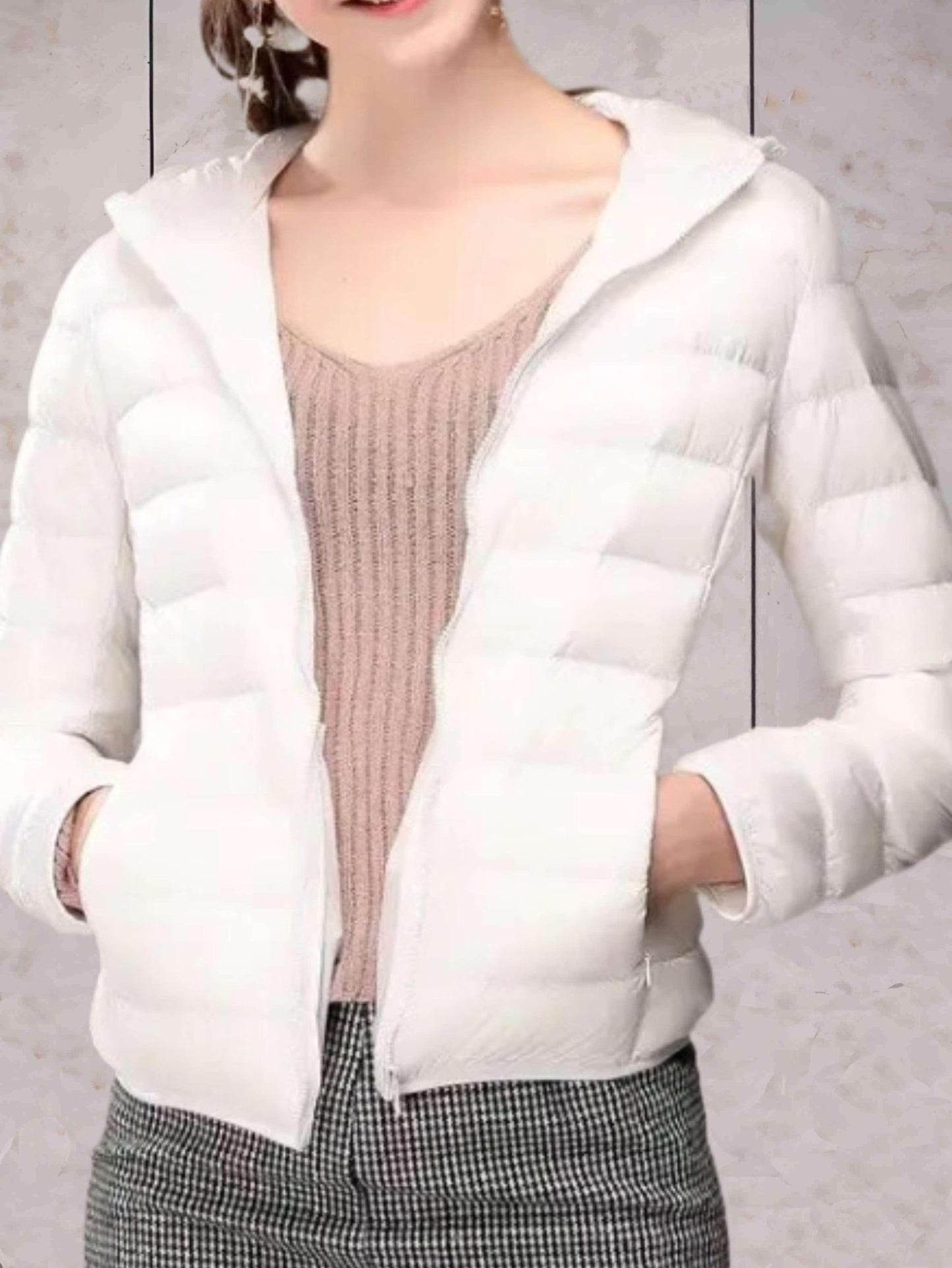Lightweight Hooded Puffer Jacket | Packable Design | Winter Warmth | Casual Everyday Wear