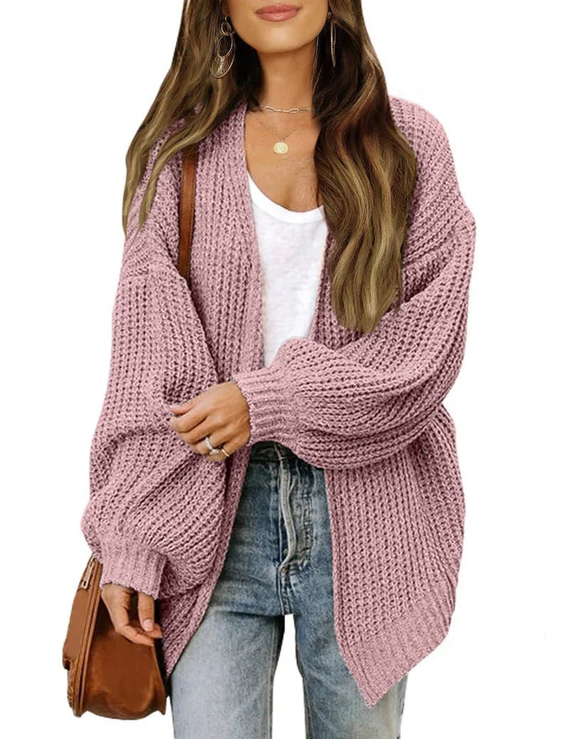 Chunky Knit Open-Front Cardigan | Oversized Fit | Cosy Layering Piece | Casual Fall Essential