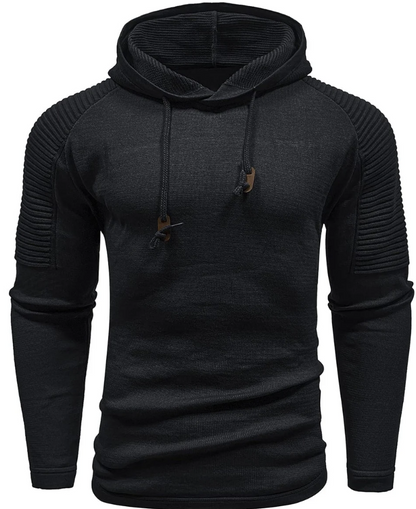 Men’s Knit Hoodie | Slim Fit Pullover | Casual Layering Sweater